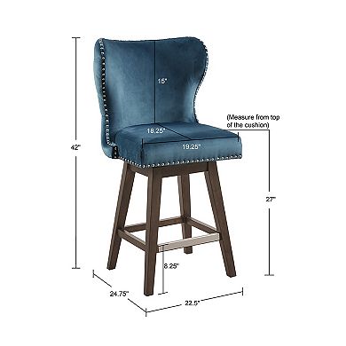 Madison Park Irvine Swivel Counter Stool