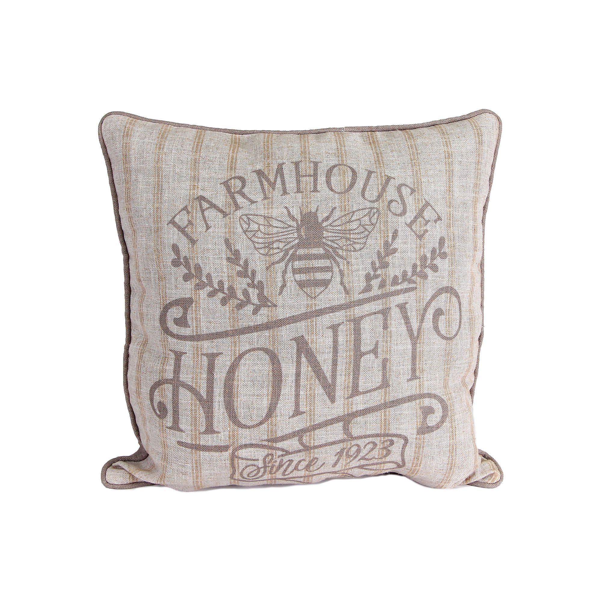 Jordan Manufacturing Transitional Toss Pillow, Farmhouse Honey