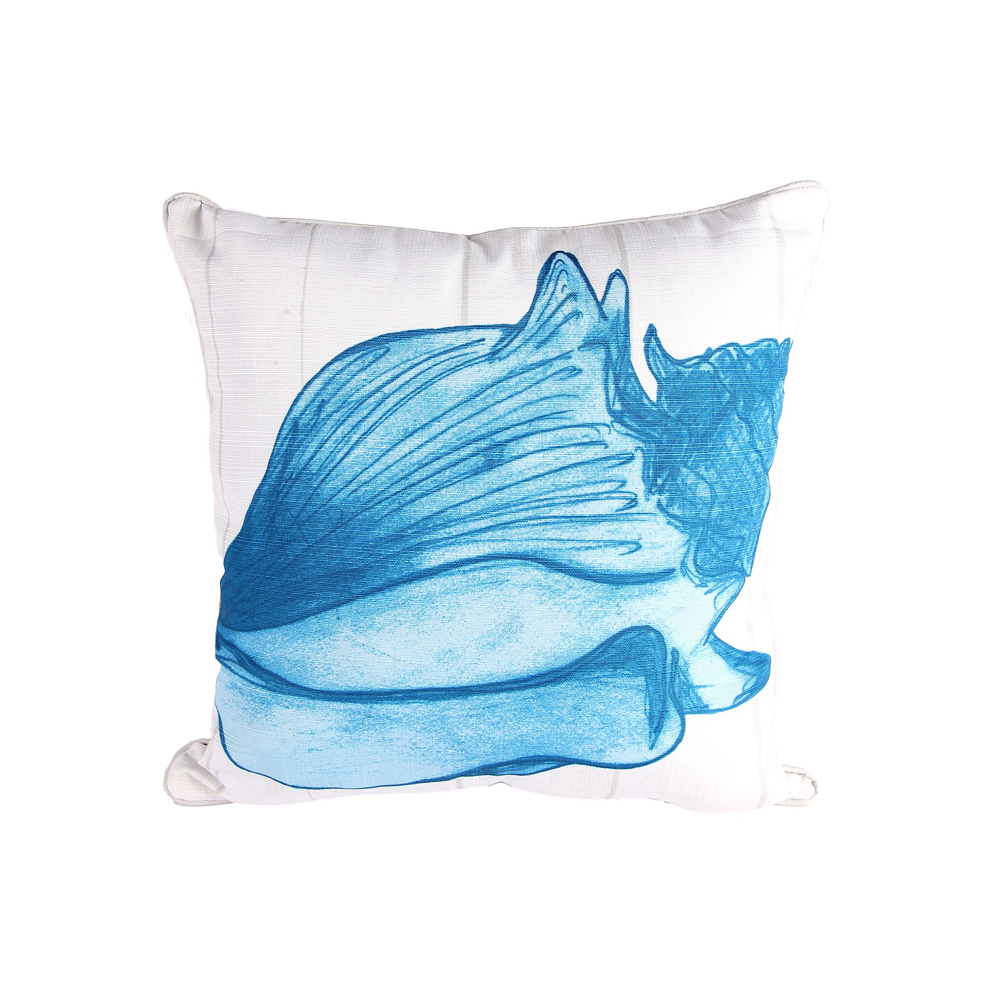 Jordan Manufacturing Transitional Toss Pillow, Blue Conch