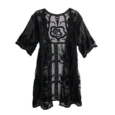 Women's LC Lauren Conrad Sheer Lace Duster