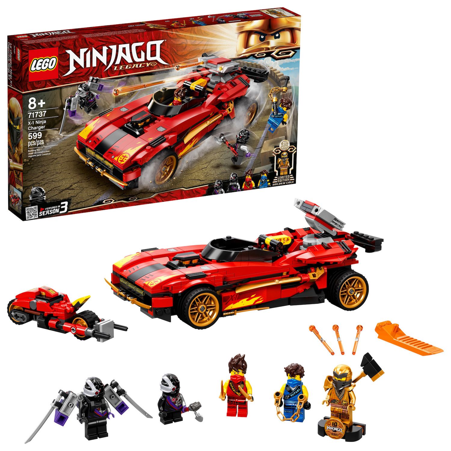 lego ninjago legacy destiny's bounty ninja playset building toy 71705