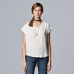 kohls ladies white blouses