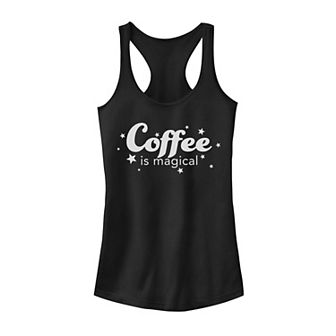 Juniors' Fifth Sun Coffee Is Magical Text Tank Top