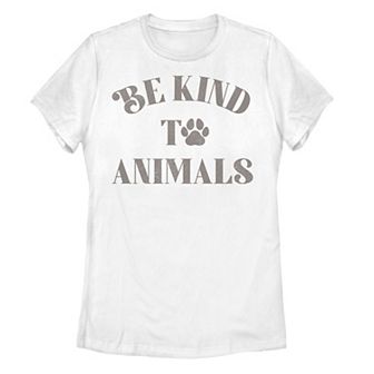 Juniors' Fifth Sun Be Kind To Animals Text Tee