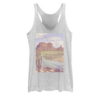 Juniors' Fifth Sun Photoreal Desert Road Cactus Tank Top