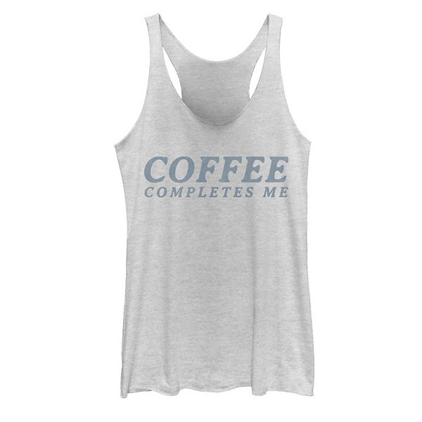 Juniors' Fifth Sun Coffee Completes Me Text Tank Top