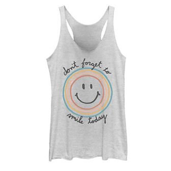 Juniors' Fifth Sun Smile Today Text Tank Top