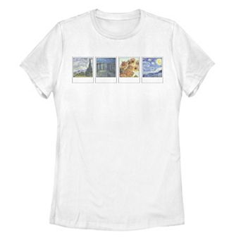 Juniors' Fifth Sun Van Gogh Polaroid Artsy Tee