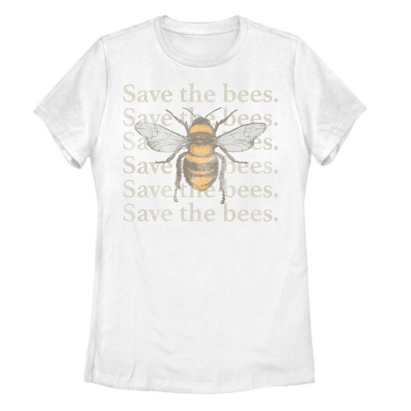 Juniors' Fifth Sun Save Bees Text Tee