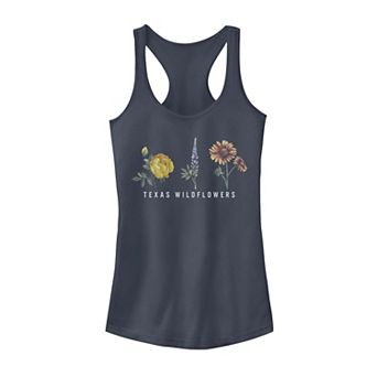 Juniors' Fifth Sun Texas Wildflowers Text Tank Top