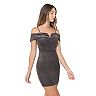 Juniors' B. Smart Off-the-Shoulder Bodycon Dress with Spaghetti Straps