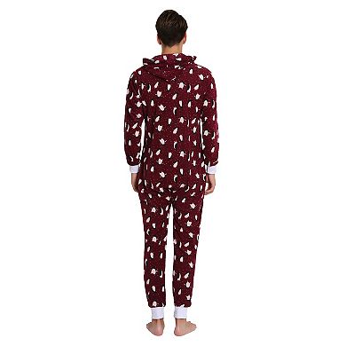 Men's SLEEPHERO One-Piece Hooded Pajama Union Suit