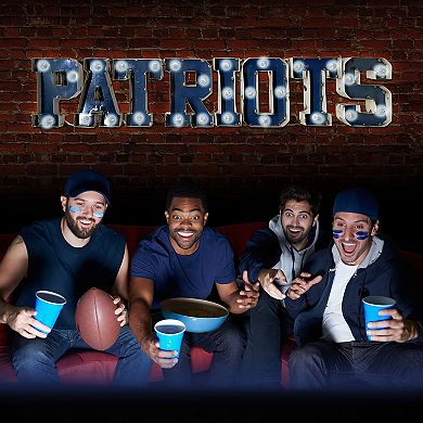New England Patriots Light-Up Metal Sign