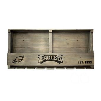 Philadelphia Eagles Wine Bar Wall Shelf
