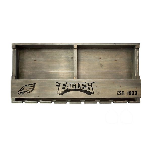 Philadelphia Eagles Wine Bar Wall Shelf