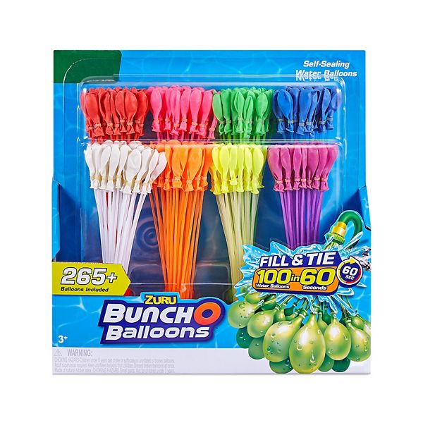400 Balloons Total Family Made Company for Zuru Bunch O Balloons Kids Boys & Girls Adults Party Instant Self-Sealing Water Balloons Complete Gift Set Bundle with 4 Piece 