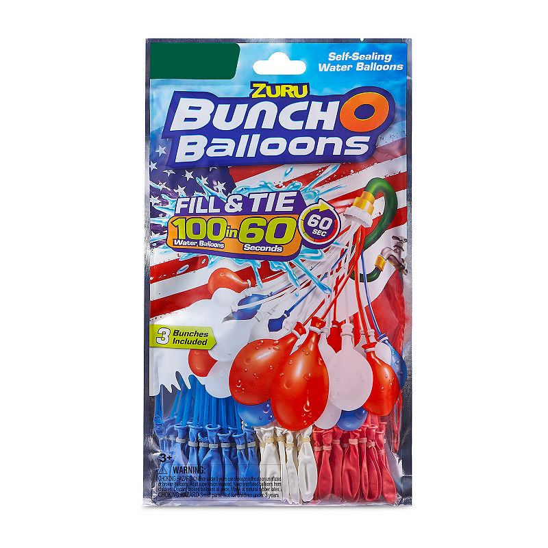 ZURU Bunch O Balloons 100 Rapid-Filling Self-Sealing Water Balloons 