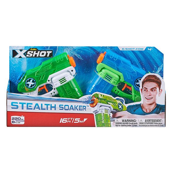 Zuru XShot Water Warfare 2Pack Small Stealth Soakers Water Blasters Set
