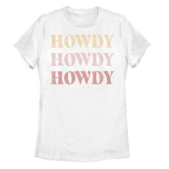 Juniors' Howdy Graphic Tee