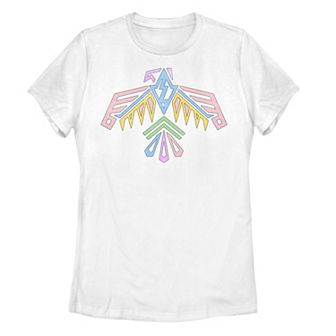 Juniors' Pastel Geometric Graphic Tee
