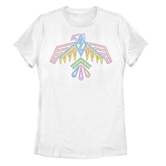 Juniors' Pastel Geometric Graphic Tee
