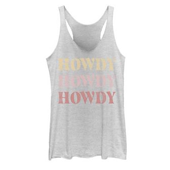Juniors' Howdy Graphic Tank Top