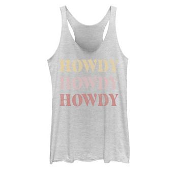 Juniors' Howdy Graphic Tank Top