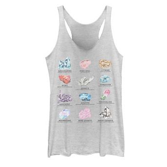 Juniors' Crystal Chart Graphic Tank Top