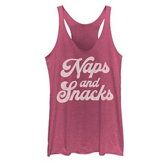 Juniors' Naps & Snacks Food Graphic Tank Top