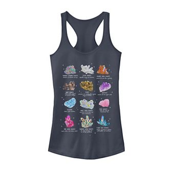 Juniors' Crystals Heal Graphic Tank Top