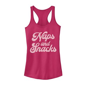 Juniors' Naps & Snacks Food Graphic Tank Top