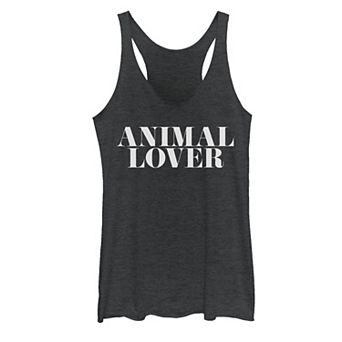 Juniors' Animal Lover Typographic Graphic Tank Top