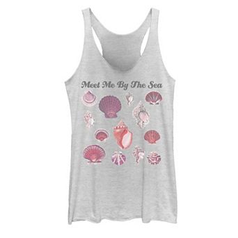 Juniors' Seashell Collection Beach Graphic Tank Top