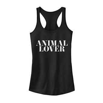 Juniors' Animal Lover Typographic Graphic Tank Top