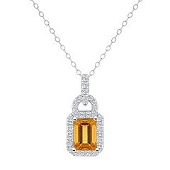 Kohls citrine necklace outlet