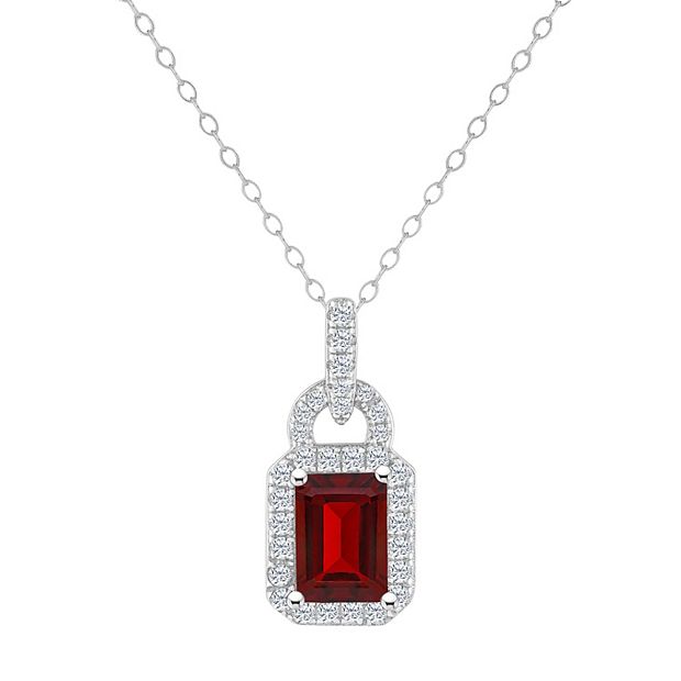 Kohls hot sale garnet necklace