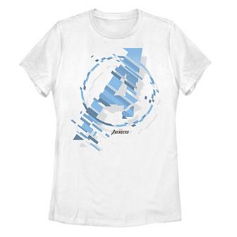 Juniors' Marvel Avengers Game Logo Glitch Graphic Tee