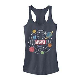 Juniors' Marvel Solar System Logo Graphic Tank Top