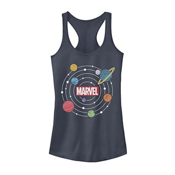 Juniors' Marvel Solar System Logo Graphic Tank Top