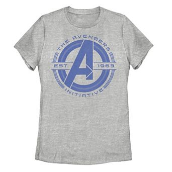 Juniors' Marvel Avengers Initiative Circle Logo Graphic Tee