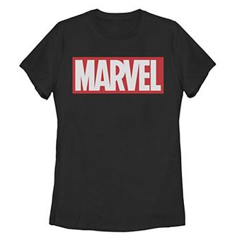 Juniors' Marvel Classic Bold Logo Graphic Tee