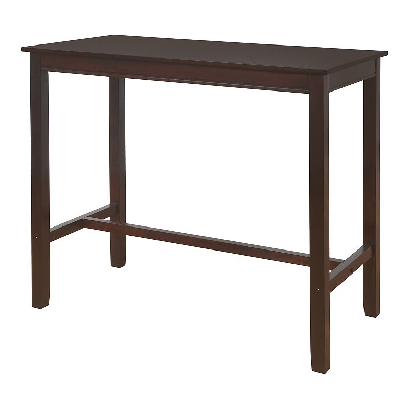 Claridge 42 inch Bar Height Pub Table, Brown