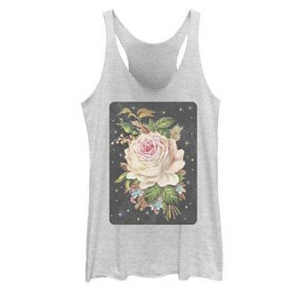 Juniors' Rose Galactic Graphic Tank Top