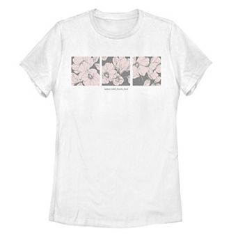 Juniors' Tropical Hibiscus Graphic Tee
