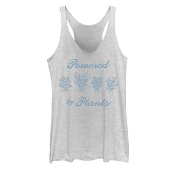 Juniors' Powered by Plants Graphic Tank Top