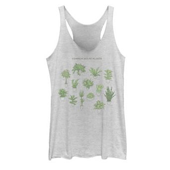 Juniors' House Plant Chart Graphic Tank Top