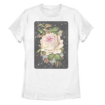 Juniors' Rose Galactic Graphic Tee
