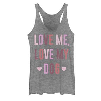 Juniors' Love My Dog Graphic Tank Top