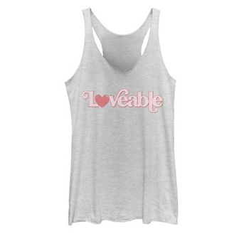 Juniors' Loveable Graphic Tank Top