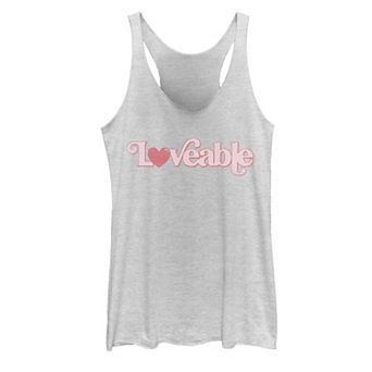 Juniors' Loveable Graphic Tank Top